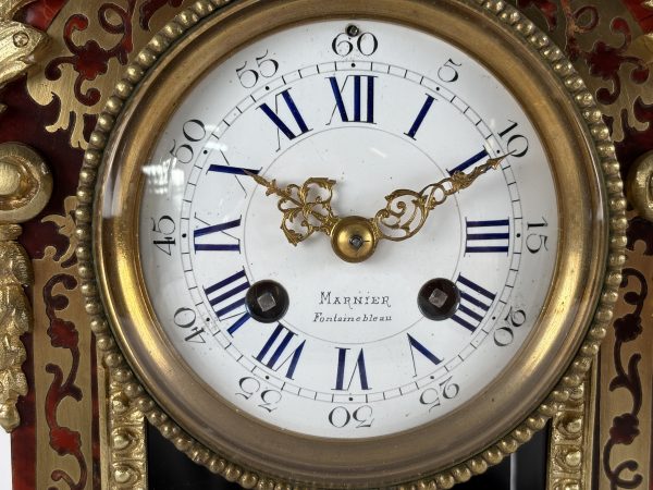 French Boulle pendule clock 1880 - Image 7