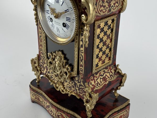 French Boulle pendule clock 1880 - Image 4