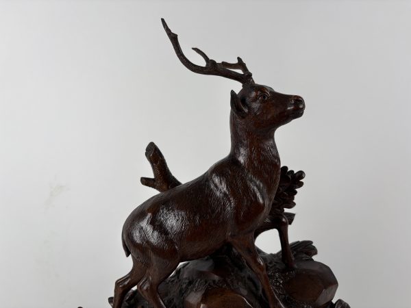 Black Forest mantel clock 19ct - Image 5