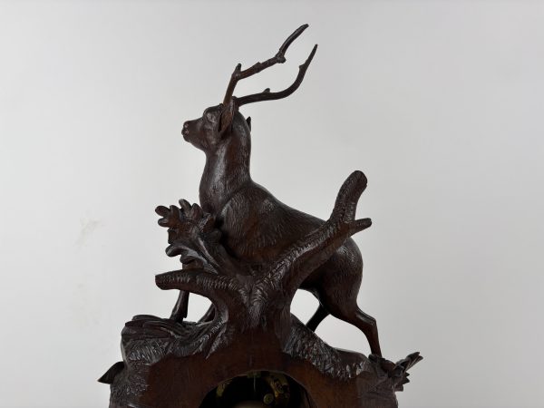 Black Forest mantel clock 19ct - Image 2
